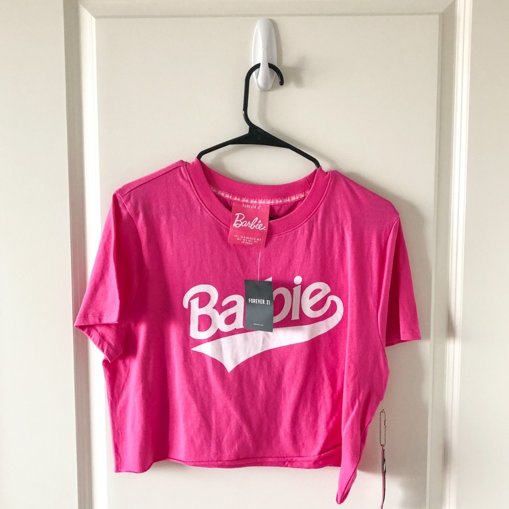 F21 Barbie Crop Top